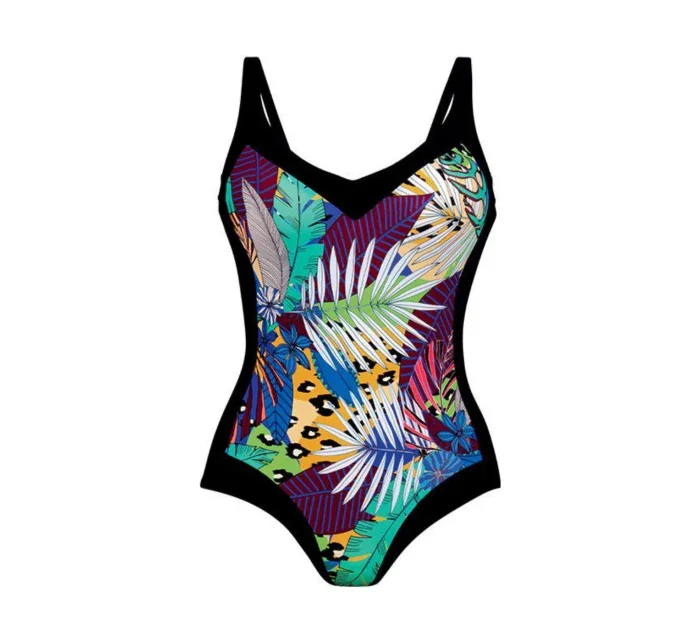 Jednodílné dámské plavky černé s potiskem model 20279180 - Anita Jednodílné dámské plavky černé s potiskem model 20279180 - Anita