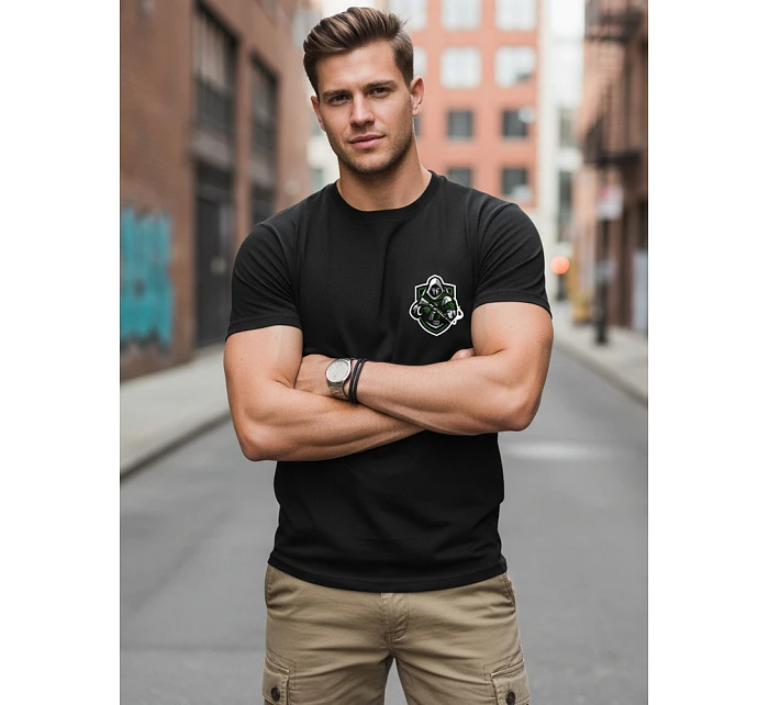 Pánske tričko s minimalistickou potlačou a taktickým motívom NX089R