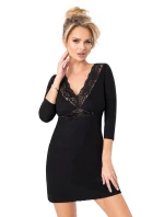 Dámska nočná košeľa Margo čierna - Donna