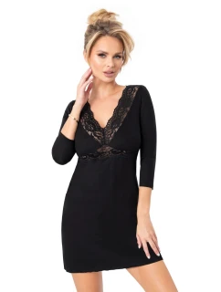 Dámska nočná košeľa Margo čierna - Donna