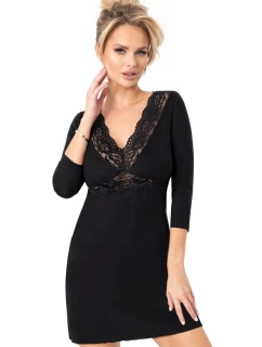 Dámska nočná košeľa Margo čierna - Donna