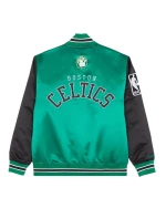 Mitchell & Ness NBA Boston Celtics Primetime Heavyweight Satin Jacket Vintage Celtics Logo M JK8453-BCEKYGN Pánske
