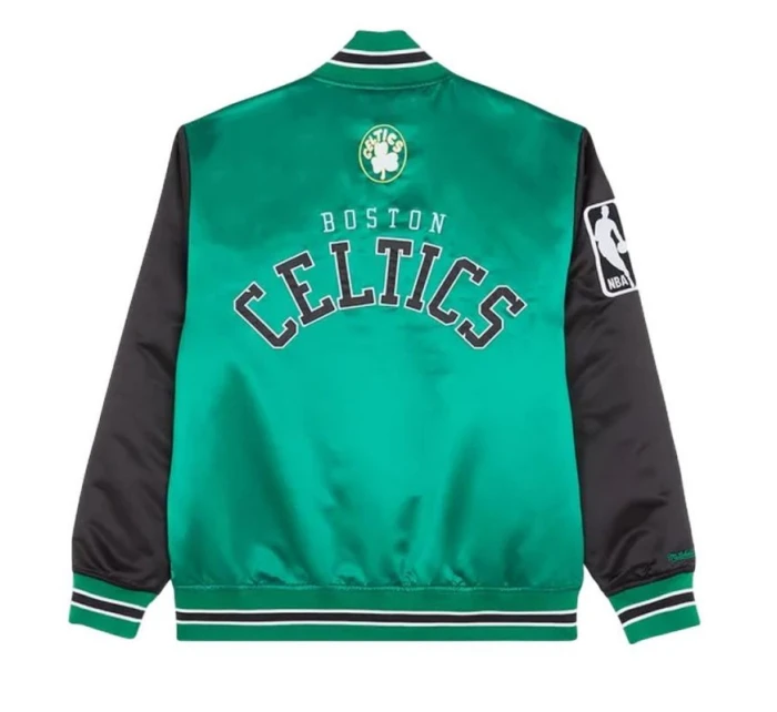 Mitchell & Ness NBA Boston Celtics Primetime Heavyweight Satin Jacket Vintage Celtics Logo M JK8453-BCEKYGN Pánske