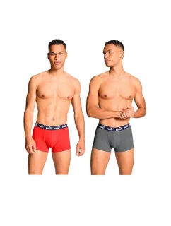 Pánské boxerky Puma 2-Pack červená šedá pohodlná bavlna