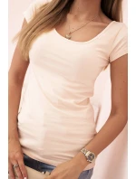 Dámska klasická bavlnená blúzka s krátkymi rukávmi modrá Dámska klasická bavlnená blúzka s krátkymi rukávmi modrá