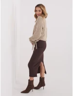 RV SD sukňa A1067.84 tmavohnedá