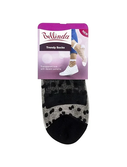 Módní ponožky s puntíky SOCKS  černá model 15436397 - Bellinda