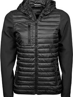 Tee Jays TJ 9629 Dámska bunda s kapucňou Crossover 18.9629 čierna/čierna