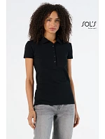 SOL'S Phoenix Women Dámské elastické piqué polo model 22522645 black SOL'S Phoenix Women Dámské elastické piqué polo model 22522645 black