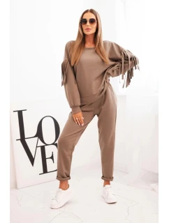 Dámska maslová súprava s lemovanými rukávmi fango