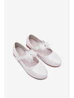 Dětské balerínky Vinceza 13277 Bílé perleťové