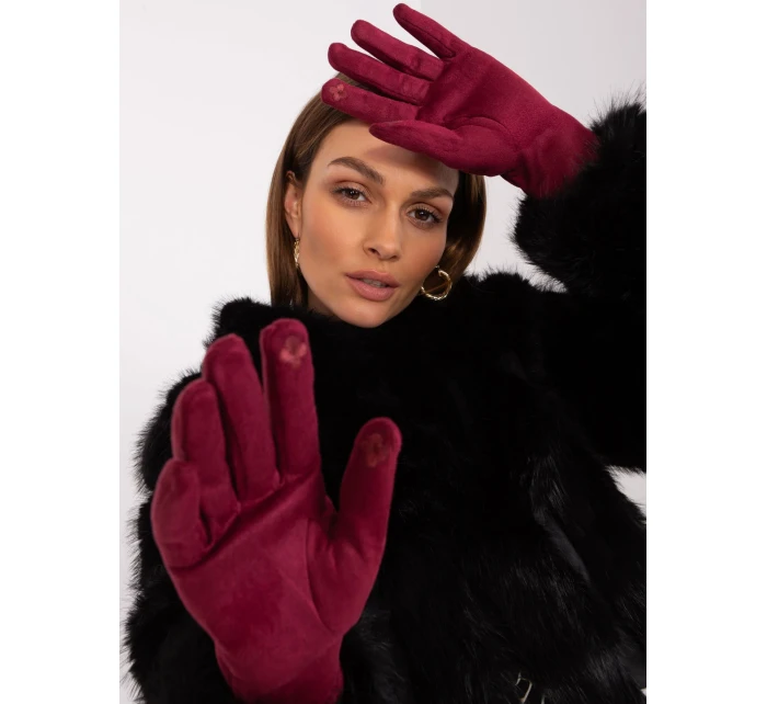 Rękawiczki AT RK model 19161925 bordowy - FPrice