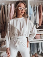 Dámska oversize mikina butterscotch ELEGRA ecru FashionStreet RY2795 Dámska oversize mikina butterscotch ELEGRA ecru FashionStreet RY2795