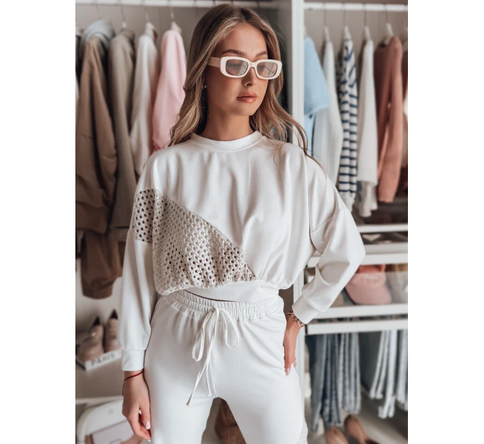 Dámska oversize mikina butterscotch ELEGRA ecru FashionStreet RY2795 Dámska oversize mikina butterscotch ELEGRA ecru FashionStreet RY2795