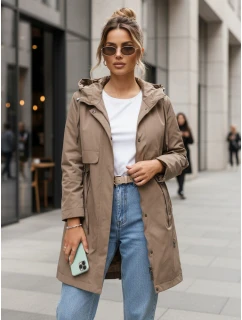 Dámská přechodná bunda parka béžová Dstreet model 21995952 - FashionStreet