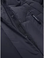 Tmavě modrá dámská zimní prošívaná bunda model 21248060 - LHD