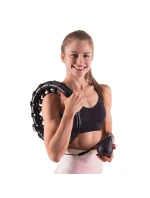 HMS HHW01 obruč s výstupkami a závažiami čierna HMS HHW01 obruč s výstupkami a závažiami čierna