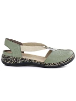 Skórzane  zielone model 22086933 - Rieker