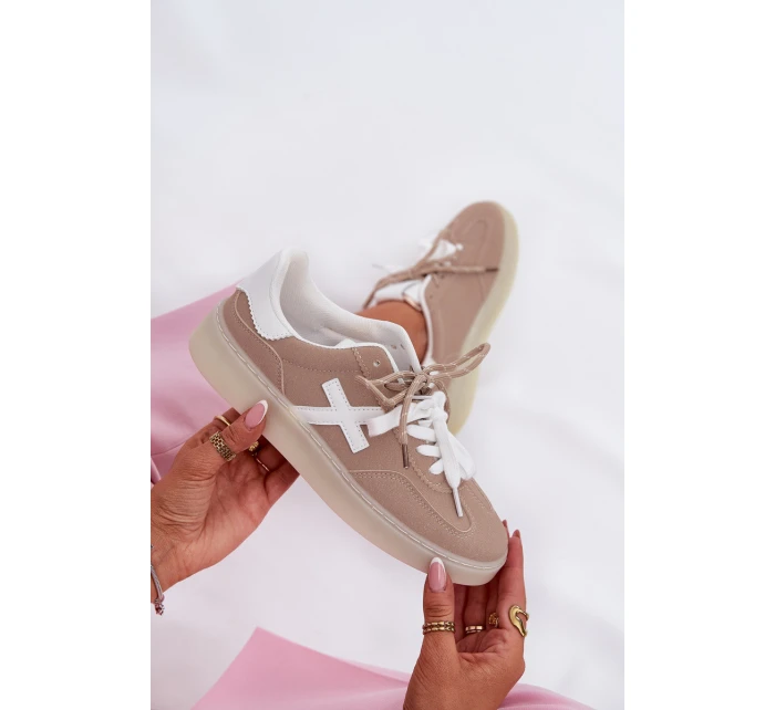 Nízké Dámské Sportovní Boty Béžové model 21685644 - Boto