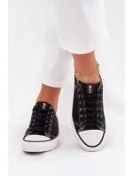 Dámské Nízké Tenisky Big Star model 21705361 Černé - Big Star Shoes Dámské Nízké Tenisky Big Star model 21705361 Černé - Big Star Shoes
