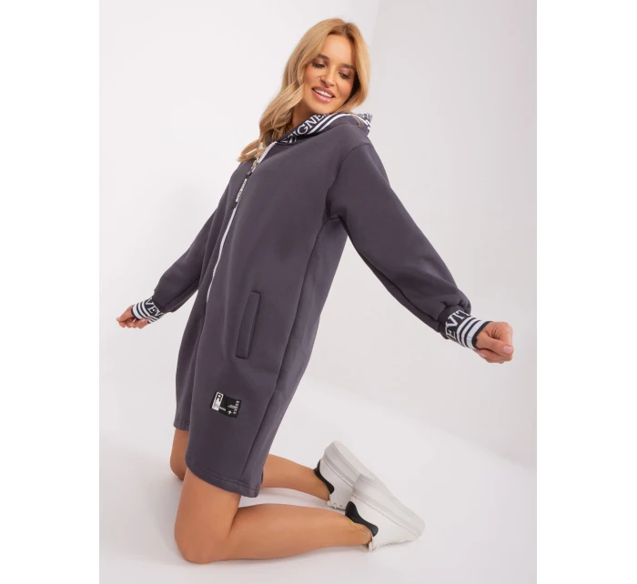 Bluza RV BL model 19069356 grafitowy - FPrice Bluza RV BL model 19069356 grafitowy - FPrice