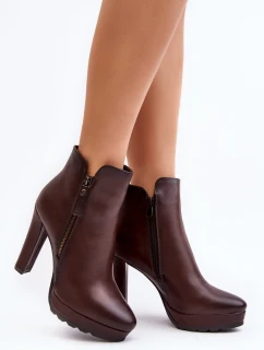 Topánky na podpätku model 189051 Step in style