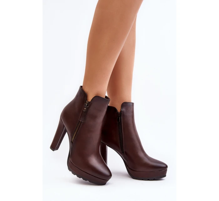 Topánky na podpätku model 189051 Step in style