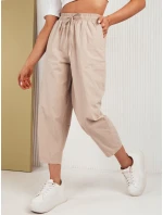 Dámské kalhoty FANTASY beige Dstreet model 21970970 - FashionStreet