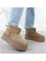 Dámské sněhule semišové béžové model 21906196 - Potocki Dámské sněhule semišové béžové model 21906196 - Potocki