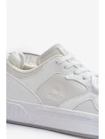 Sneakersy Męskie Z Eko Skóry Big Star OO174003 Białe Sneakersy Męskie Z Eko Skóry Big Star OO174003 Białe