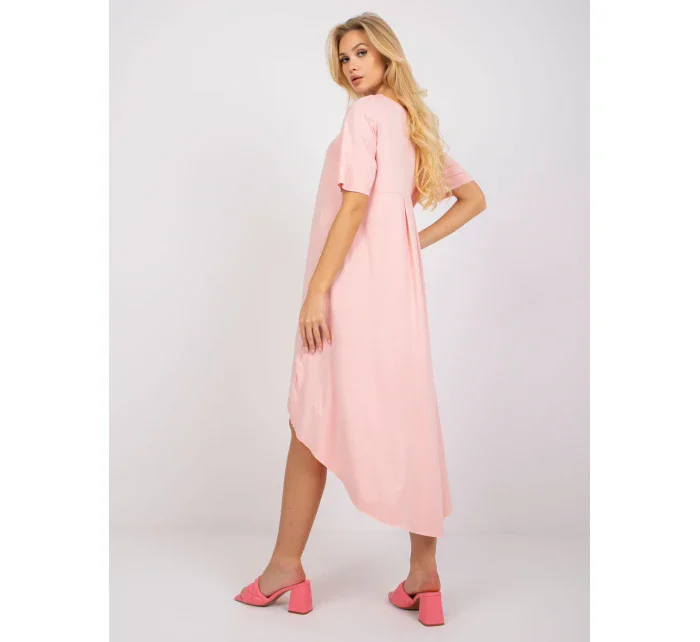 Dámske šaty RV SK R4889.09 lososové