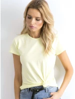 Tričko RV TS model 14824659 světle žlutá - FPrice Tričko RV TS model 14824659 světle žlutá - FPrice