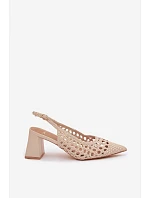 Dámske kožené sandále D-002 Kedira cream - Bellucci