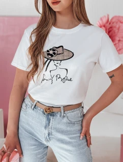 Dámské tričko s potiskem bílé Dstreet model 21986818 - FashionStreet