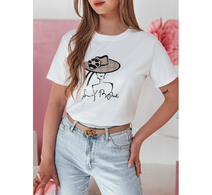 Dámské tričko s potiskem bílé Dstreet model 21986818 - FashionStreet