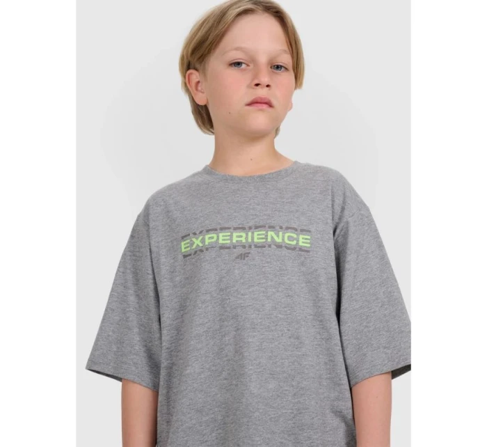 Chlapecké tričko oversize s potiskem model 21736472 - 4F Chlapecké tričko oversize s potiskem model 21736472 - 4F