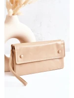 Velká Kožená Peněženka Na Zip béžový model 21573711 - Boto