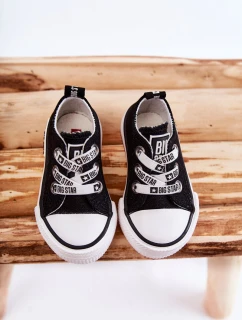 Dětské látkové tenisky BIG STAR model 21594792 Černý a bílý - Big Star Shoes