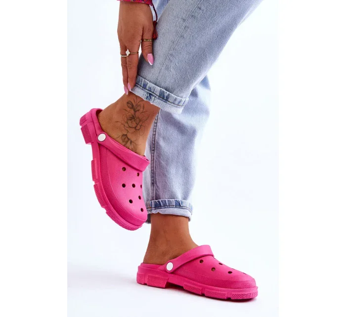 Dámské gumové Crocs Fuchsie Rabios
