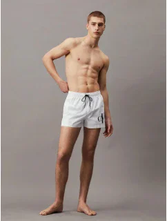 Pánske plavky KM0KM01015 YCD white - Calvin Klein