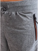 Pánske tmavosivé teplákové šortky FashionStreet SX2276