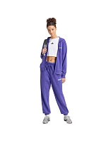 Dámske nohavice adidas Essentials Linear French Terry Cuffed, fialové, KF8363