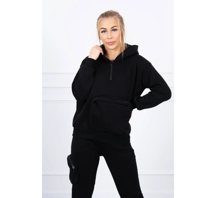 Izolovaná sada s ozdobným vreckom čierna