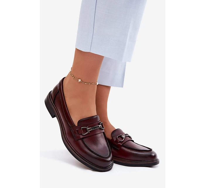 Kožené dámské mokasyny Vinceza 39983 Hnědé