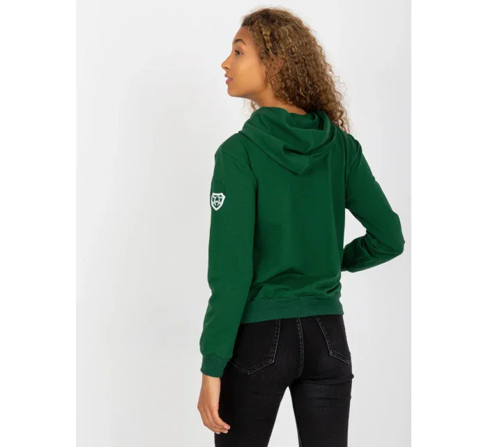 Dámska mikina RV BL 8226.11X tmavo zelená