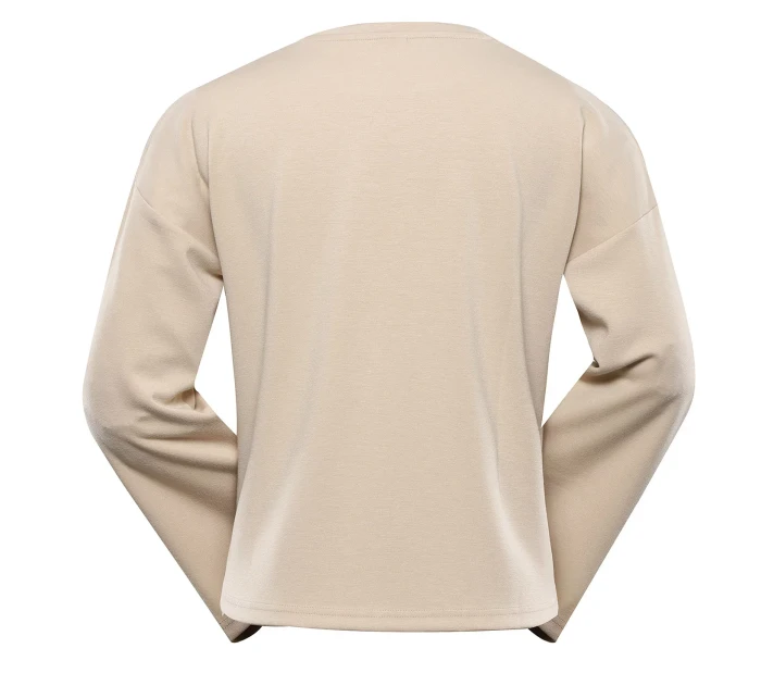 Dámska mikina NAX NAX SETA shifting sand Dámska mikina NAX NAX SETA shifting sand