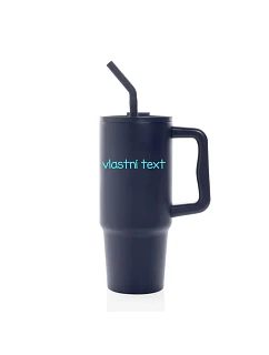 Vlastný text na nerezovej termoske s farebným viečkom