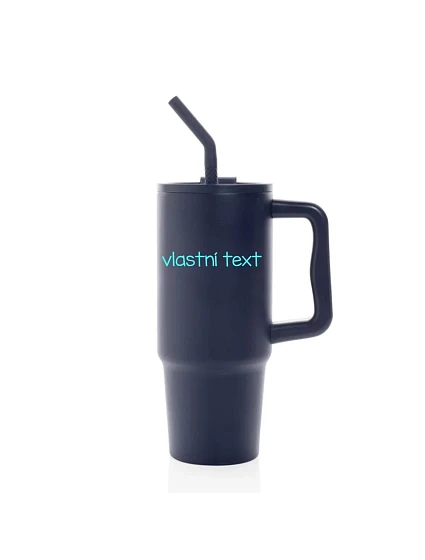 Vlastný text na nerezovej termoske s farebným viečkom