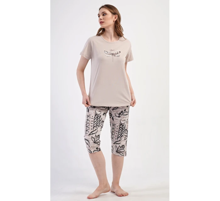 Dámske capri pyžamo Elena Dámske capri pyžamo Elena