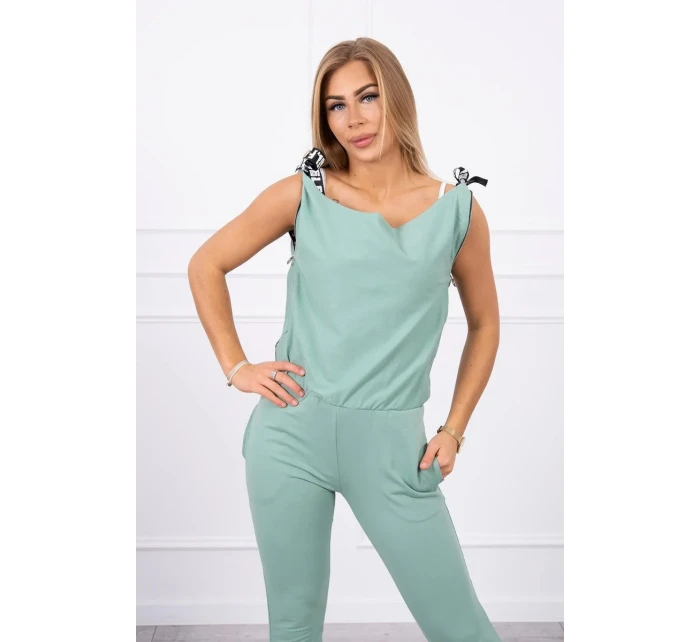 s nápisem tmavě mátový model 18747059 - K-Fashion s nápisem tmavě mátový model 18747059 - K-Fashion